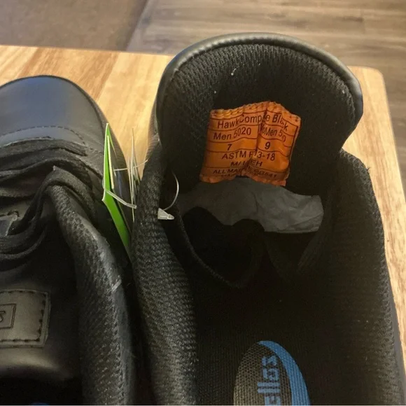 NWT Fellas Unisex Black Work Shoes Composition Toe Sturdy Men’s 7/ Women’s 9 - Picture 3 of 6